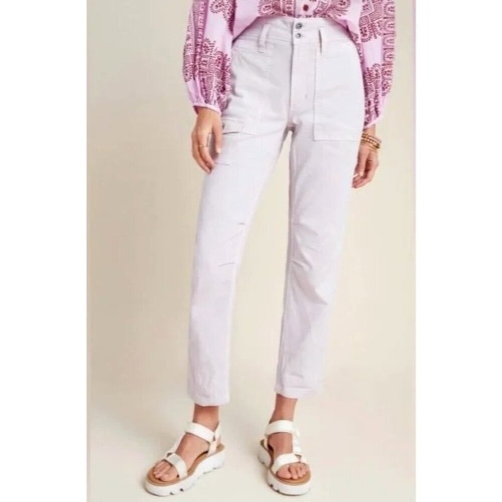 Anthropologie Pants Women 26 Purple Lilac Pink The Wanderer High Rise Cargo